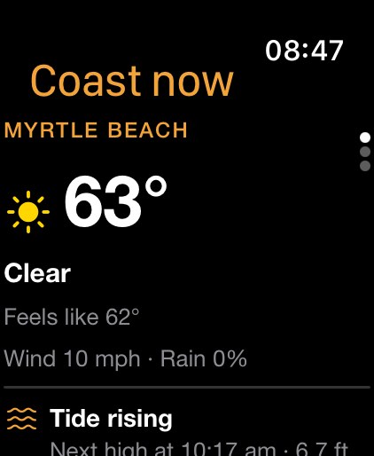 GrandStrand on Apple Watch