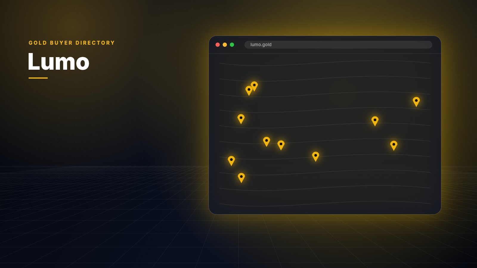 Lumo.gold gold buyer directory map