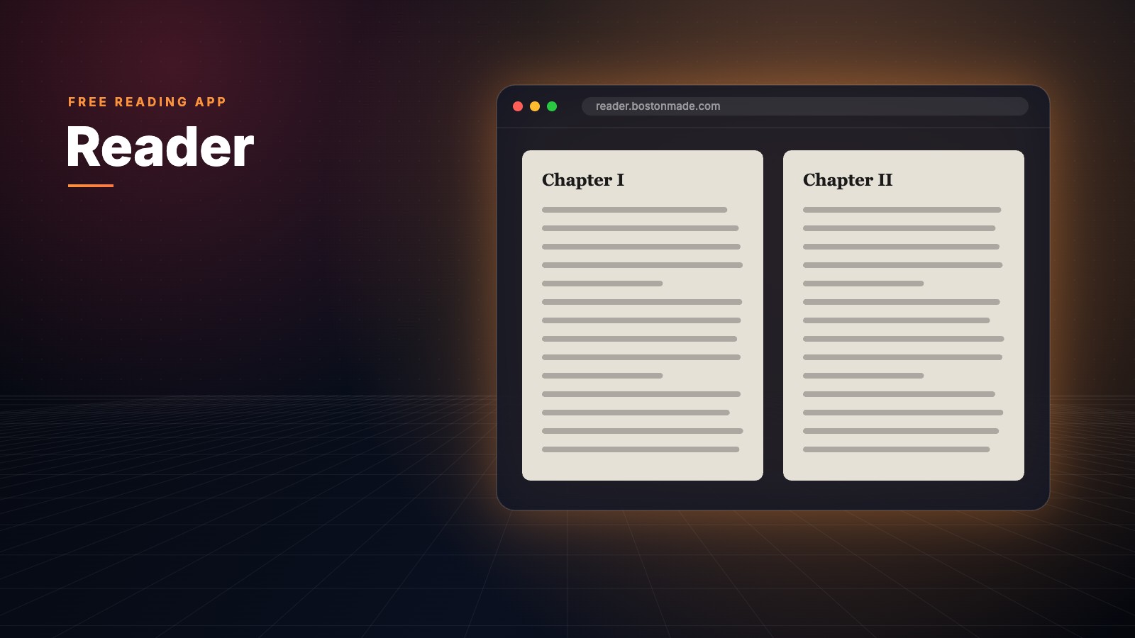 Boston Made Reader book-style reading app