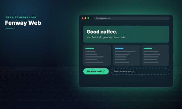 Fenway Web website generator interface