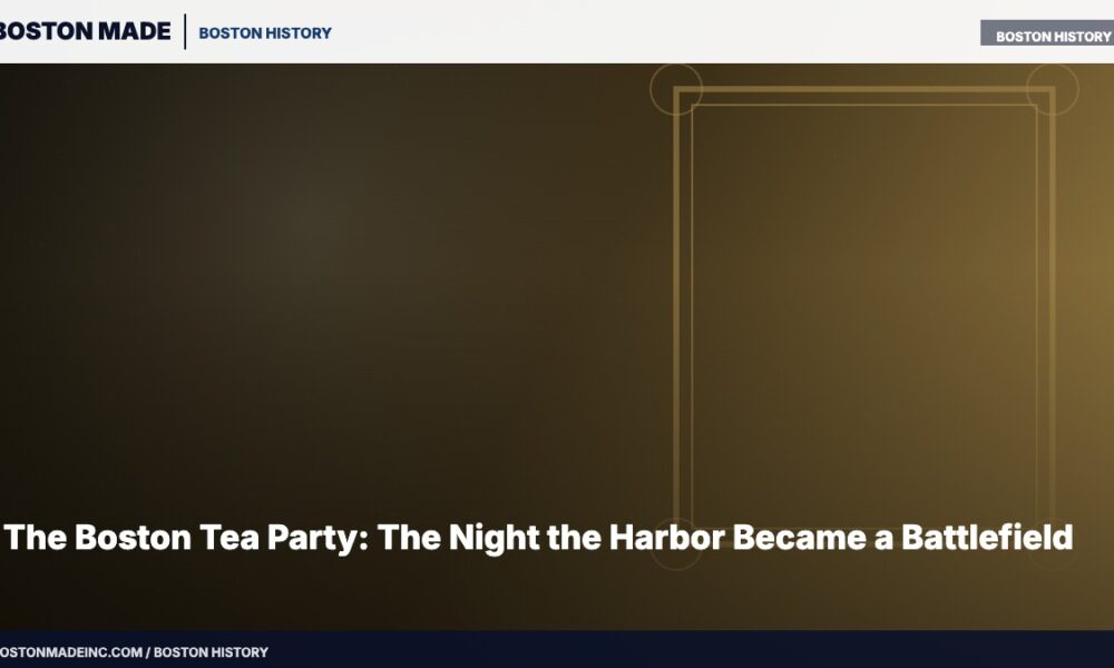The Boston Tea Party: The Night the Harbor Became a Battlefield