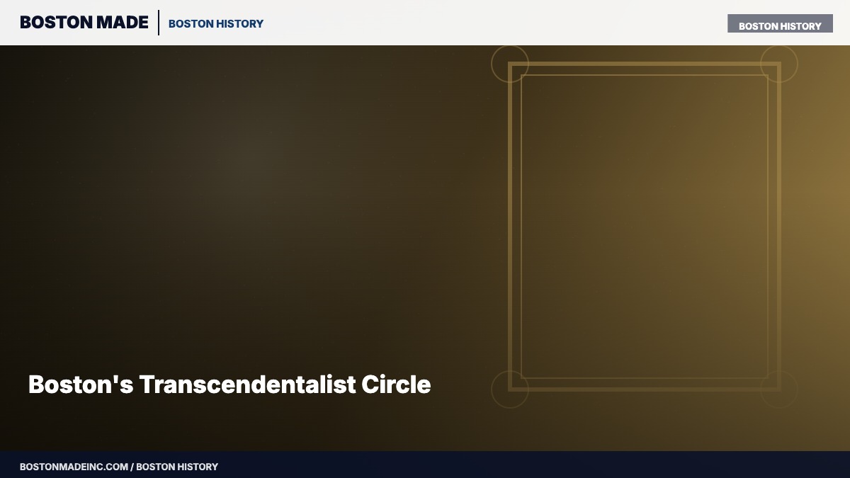 Boston's Transcendentalist Circle