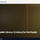 The Boston Public Library: A Library for the People