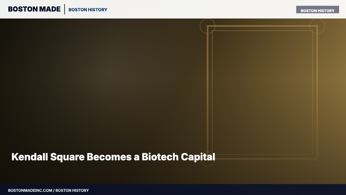 Kendall Square Becomes a Biotech Capital