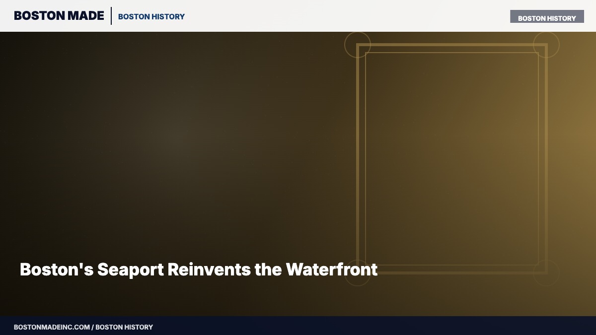 Boston's Seaport Reinvents the Waterfront