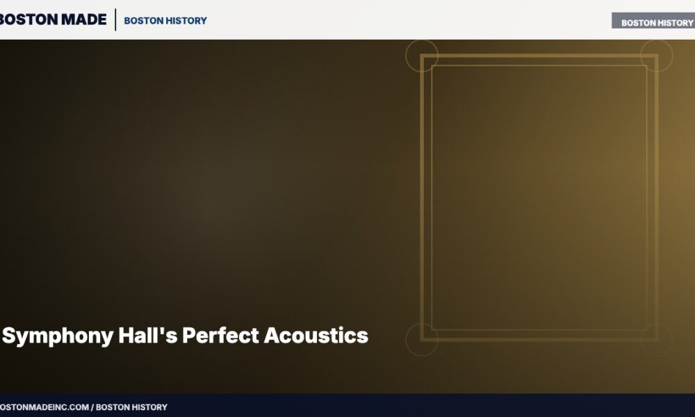 Symphony Hall's Perfect Acoustics