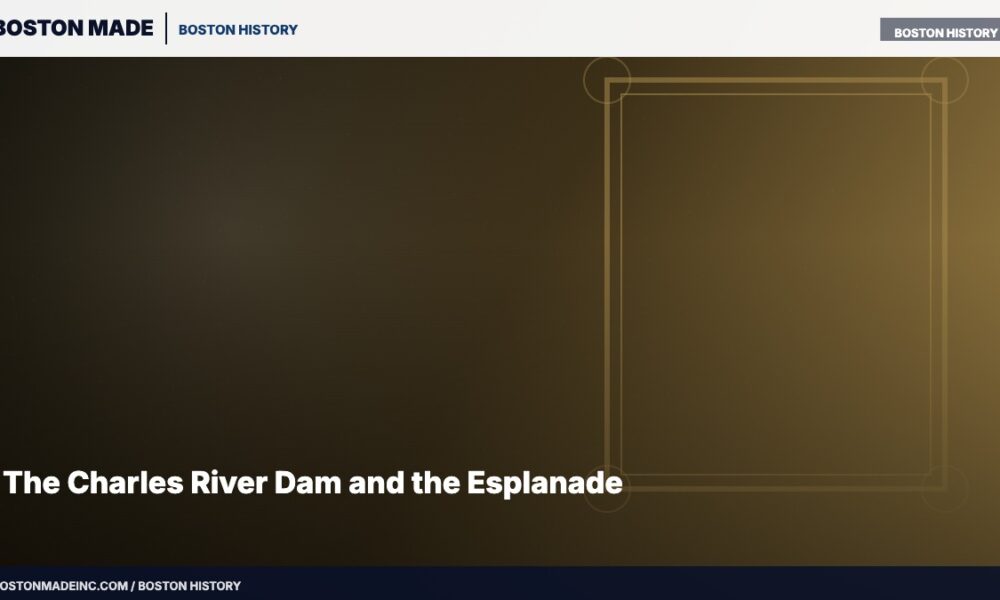 The Charles River Dam and the Esplanade