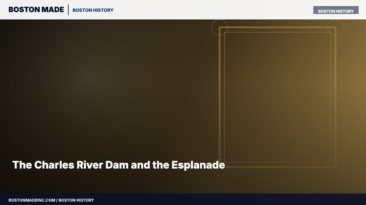 The Charles River Dam and the Esplanade