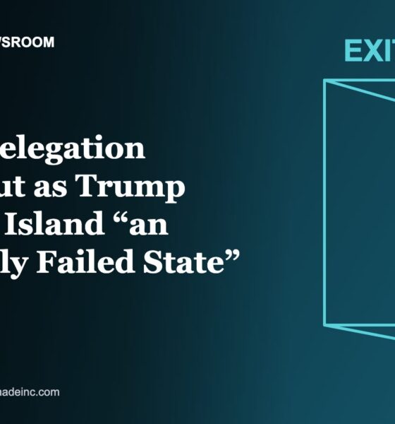Boston Made Newsroom illustration: Cuba’s Delegation Walks Out as Trump Calls the Island “an Absolutely Failed State”