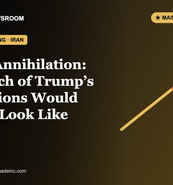 Boston Made Newsroom illustration: Deal or Annihilation: What Each of Trump’s Iran Options Would Actually Look Like