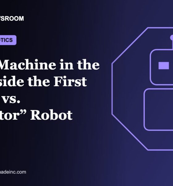 Boston Made Newsroom illustration: Man vs. Machine in the Cage: Inside the First “Human vs. Terminator” Robot Fight