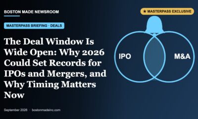 Boston Made Newsroom illustration: The Deal Window Is Wide Open: Why 2026 Could Set Records for IPOs and Mergers, and Why Timing Matters Now