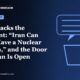 Boston Made Newsroom illustration: Rubio Backs the President: “Iran Can Never Have a Nuclear Weapon,” and the Door to Tehran Is Open