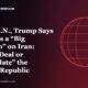 Boston Made Newsroom illustration: At the U.N., Trump Says He Faces a “Big Decision” on Iran: Make a Deal or “Annihilate” the Islamic Republic