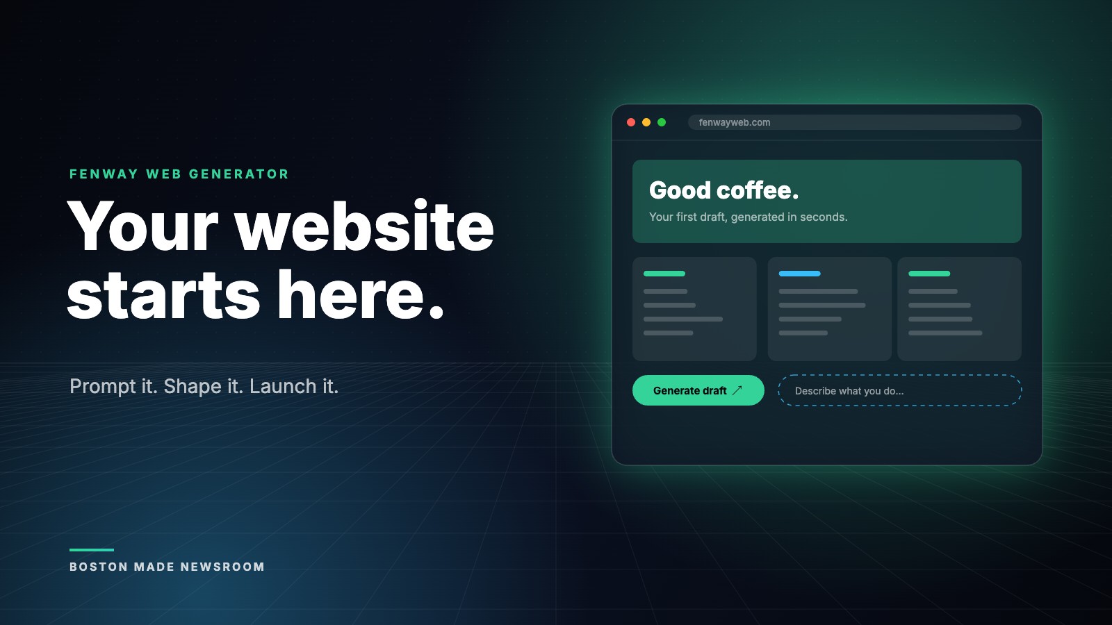 Your website starts here.