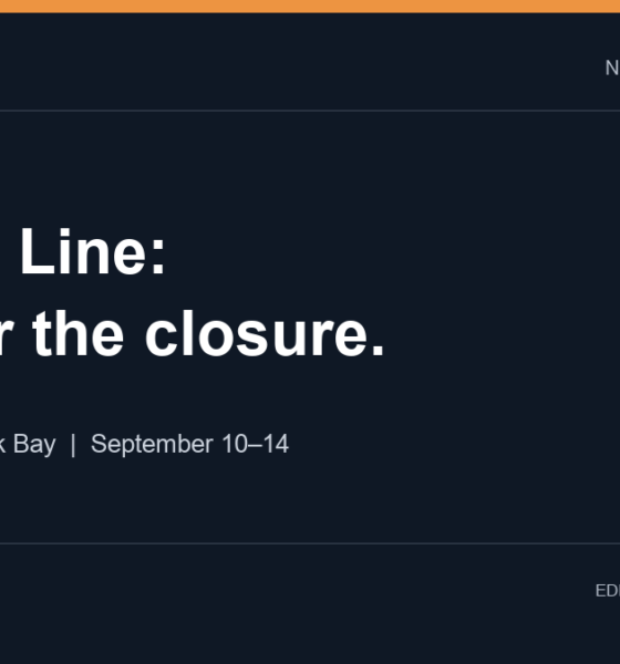 Editorial graphic: Orange Line closure between Forest Hills and Back Bay, September 10–14.