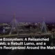 Light trails beneath the Zakim Bridge in Boston at dusk