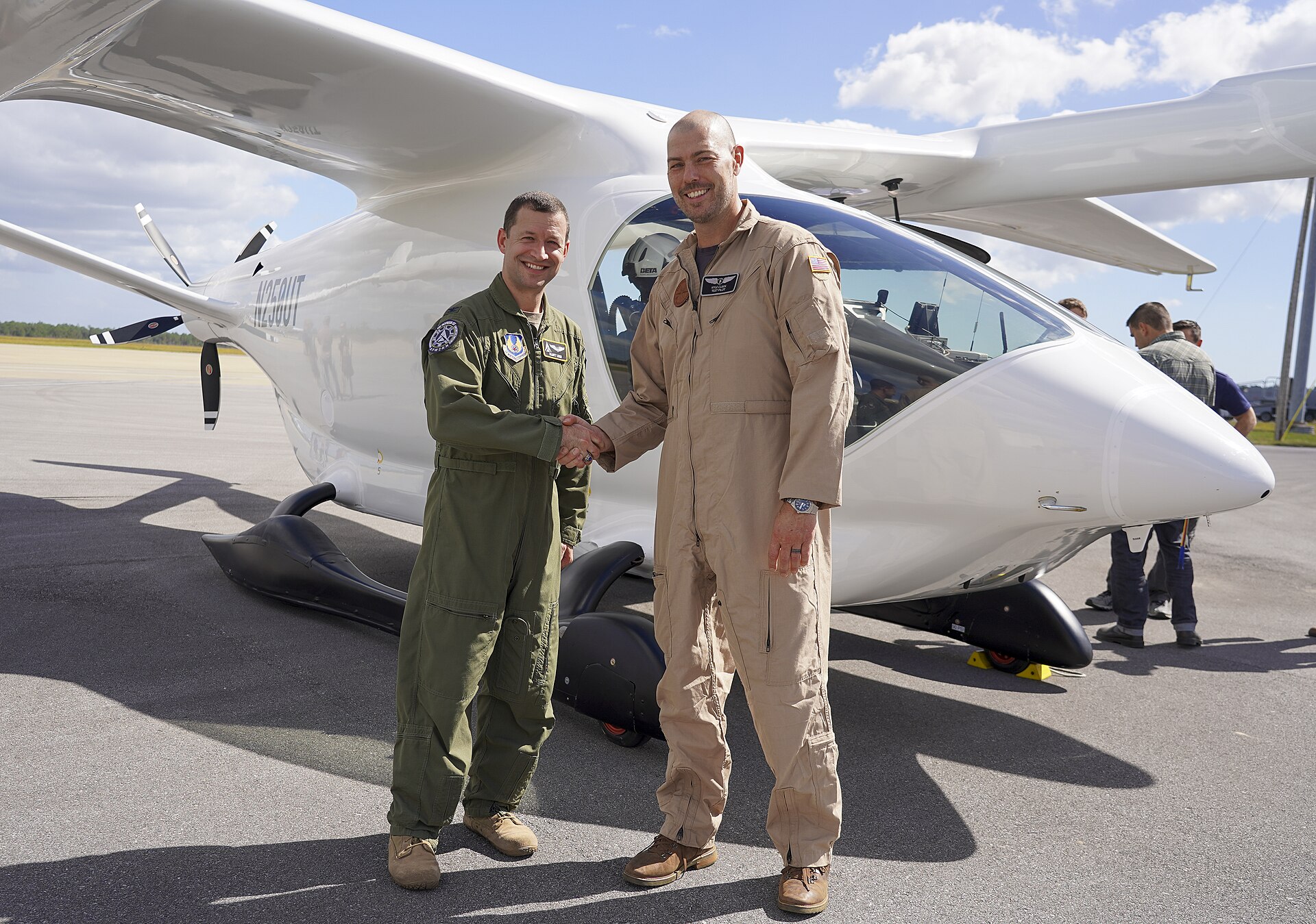 BETA Technologies ALIA electric aircraft delivered to the U.S. Air Force at Duke Field, Florida