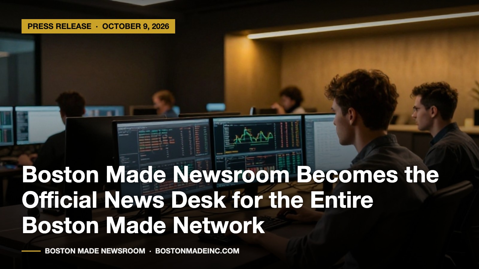 Boston Made Newsroom Becomes the Official News Desk for the Entire Boston Made Network