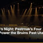 Captain’s Night: Pastrnak’s Four Points Power the Bruins Past Utah, 6-1