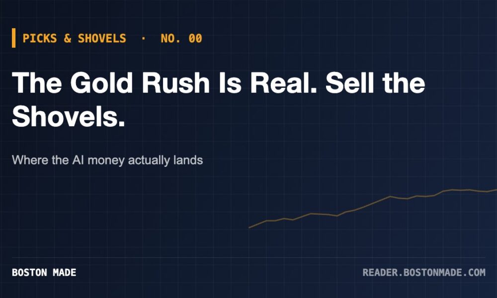 Picks & Shovels No. 00: The Gold Rush Is Real. Sell the Shovels.