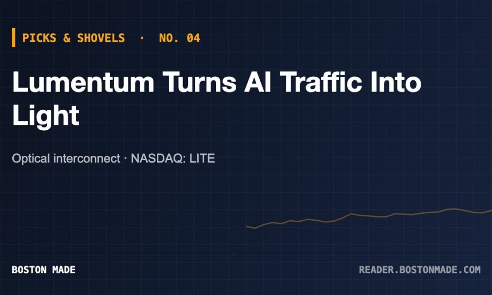 Picks & Shovels No. 04: Lumentum Turns AI Traffic Into Light