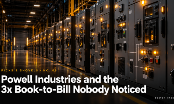 Picks & Shovels No. 09: Powell Industries and the 3x Book-to-Bill Nobody Noticed