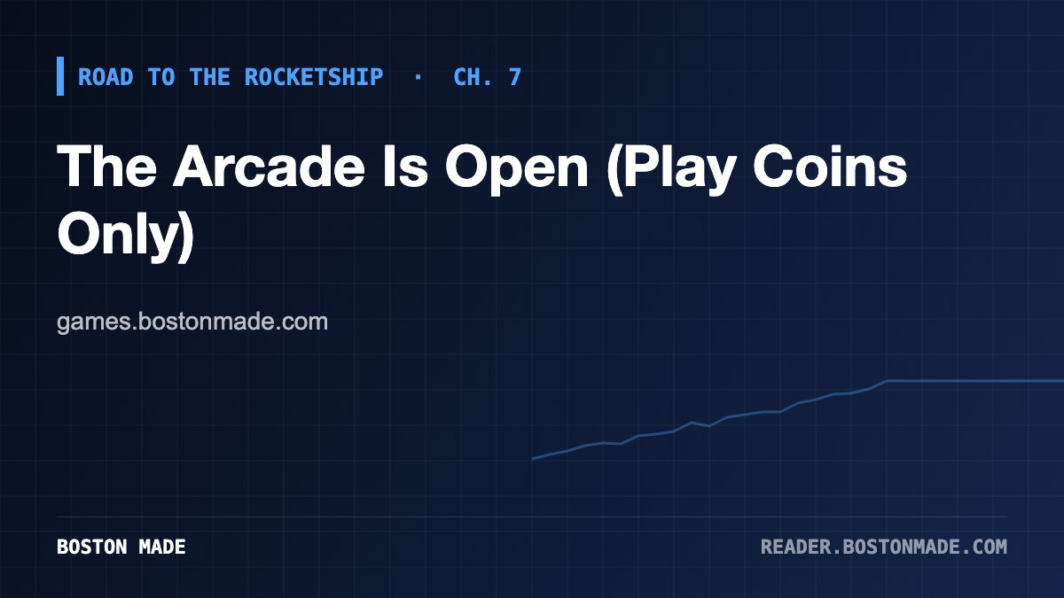 Road to the Rocketship, Ch. 7: The Arcade Is Open (Play Coins Only)