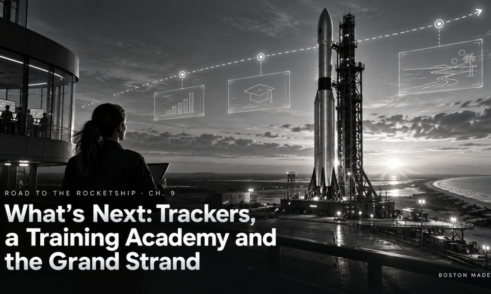 Road to the Rocketship, Ch. 9: What’s Next — Trackers, a Training Academy and the Grand Strand
