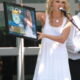 Taylor Swift performs during a 2007 concert promoting her debut album.